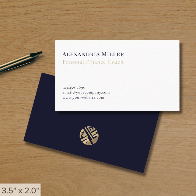 Modern minimalistisk finansiering av Professionell Visitkort (Skapare uppladdad)