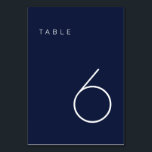 Modern Minimalistisk flotta och vit Bordsnummer Ta<br><div class="desc">Detta moderna minimalistiska Bordsnummer är perfekt för bordsnumren i bröllop eller för bordsnumrets party behov! Helt anpassade!</div>