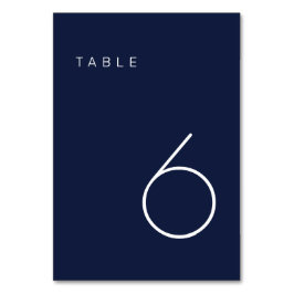 Modern Minimalistisk flotta och vit Bordsnummer Ta