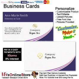 Modern Minimalistisk Företag Rosa Lila Marin Logot Visitkort