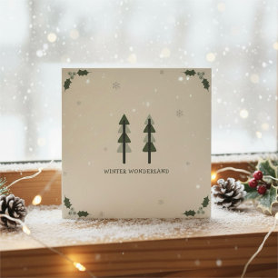 Modern minimalistisk företagsjulskort inbjudningar
