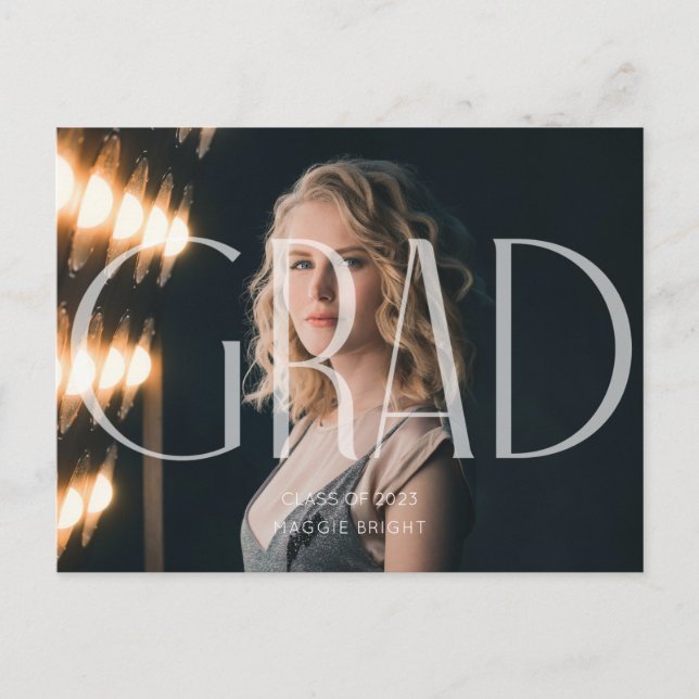 Modern minimalistisk förklaring från 2023 student vykort (Framsida)