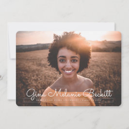 Modern minimalistisk förklaring från Studenten Inbjudningar