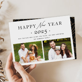 Modern minimalistisk foto 2023 Gott nytt år 2 Julkort