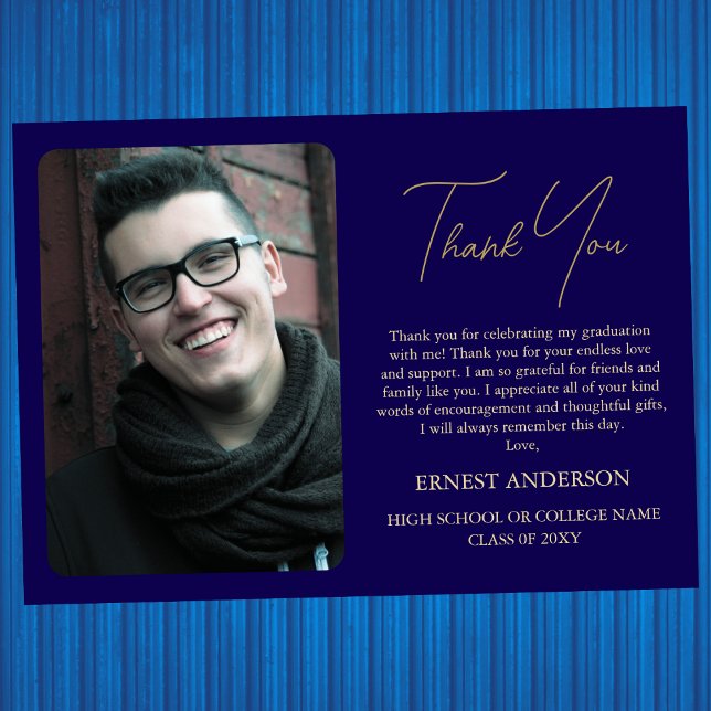 Modern Minimalistisk Foto Avslutnings Kort för Tac (Skapare uppladdad)