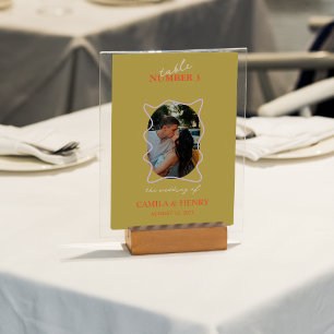 Modern Minimalistisk Foto   Bordskort