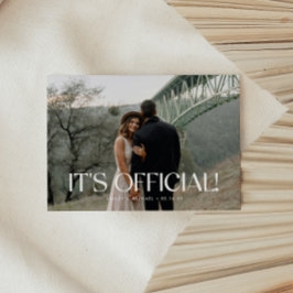 Modern Minimalistisk Foto Bröllop Hemlighet Meddelande