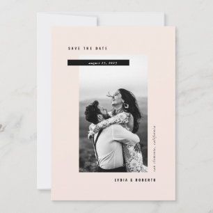 Modern minimalistisk foto spara datumet