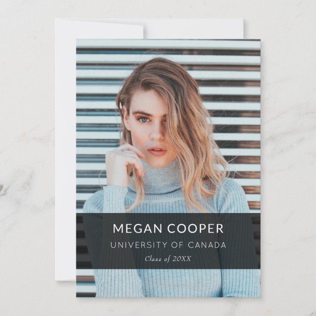 Modern minimalistisk foto Studenten Meddelande (Framsida)