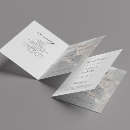 Modern minimalistisk fotobryllop program