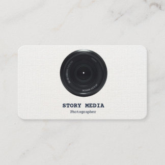 Modern minimalistisk fotograf lins logotyp företag visitkort
