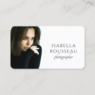 Modern Minimalistisk Fotograf Visitkort