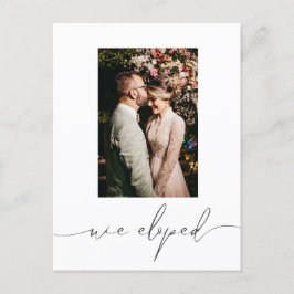 Modern minimalistisk fotokalligrafi meddelande vykort