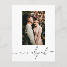 Modern minimalistisk fotokalligrafi meddelande vykort