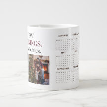 Modern minimalistisk fotomalender för 2025-Anpassn