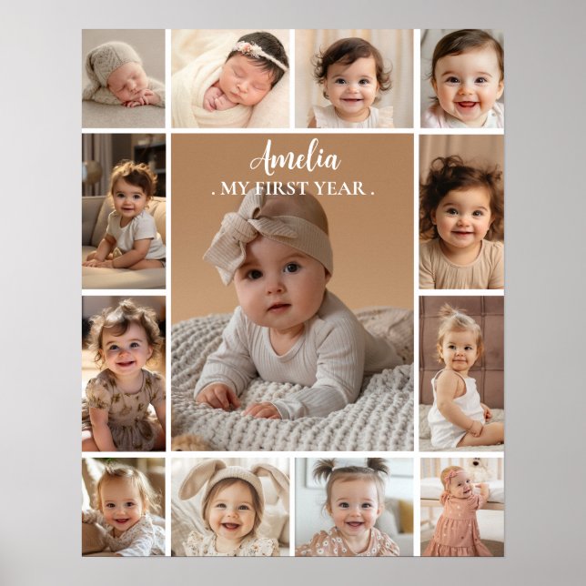 Modern minimalistisk fotopatets första milstolpste poster (Framsidan)