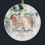 Modern minimalistisk fotopul julgransprydnad keramik<br><div class="desc">Modern minimalistisk fotojulkeramisk prydnadsföremål</div>