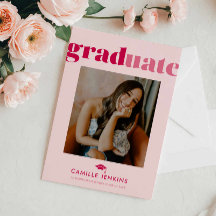 Modern Minimalistisk Fotoreklam för Examenfirande