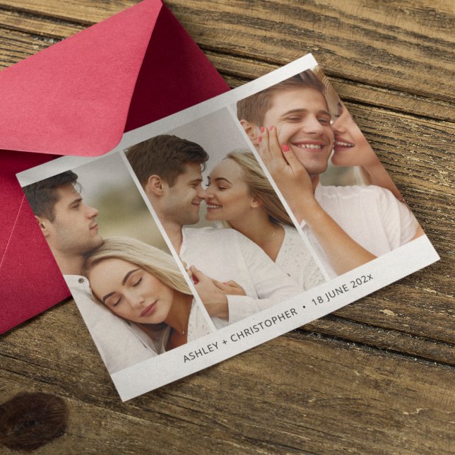 Modern minimalistisk fotosparande av datumkortet spara datumet (Skapare uppladdad)