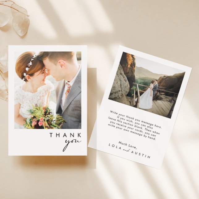 Modern minimalistisk fototackkort tack kort (Skapare uppladdad)