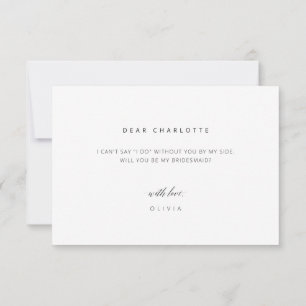 Modern minimalistisk Frieri kort