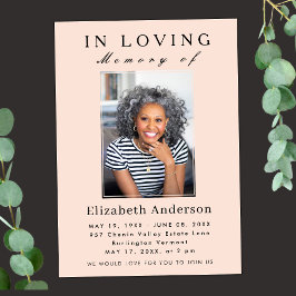 Modern Minimalistisk funktionsbild - enkelt skript Inbjudningar