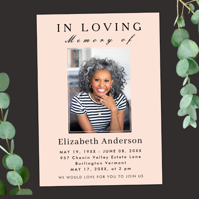 Modern Minimalistisk funktionsbild - enkelt skript Inbjudningar (Skapare uppladdad)