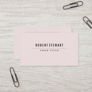 Modern minimalistisk generisk babyrosa visitkort