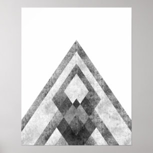 Modern, minimalistisk geometrisk grafik poster