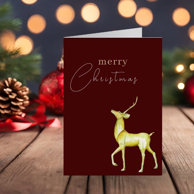 Modern minimalistisk God jul Guld rener Kort (Skapare uppladdad)