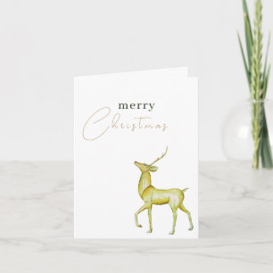 Modern minimalistisk God Jul Guldren Kort