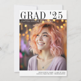 Modern Minimalistisk Grad Överlagring Meddelande