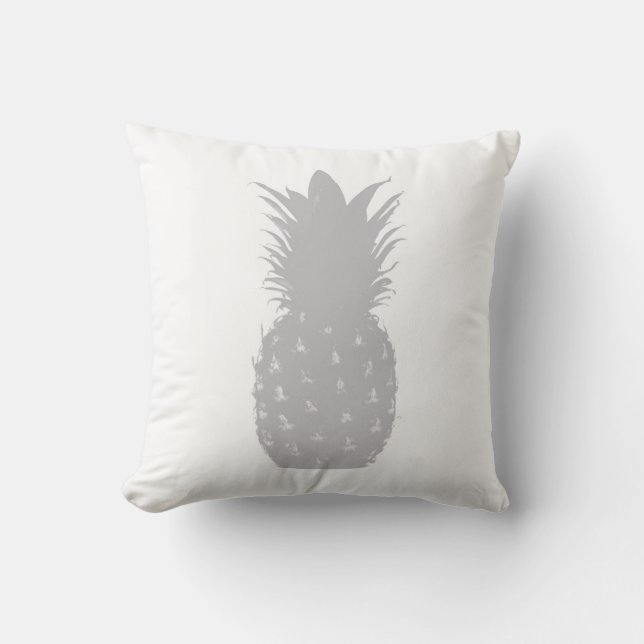 Modern minimalistisk Grått-ananas Kudde (Framsida)