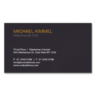 Modern minimalistisk Grått-Professionell Visitkortmagnet