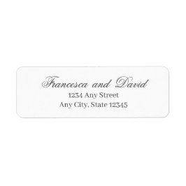 Modern Minimalistisk Grått-returadressetiketter Returadress Etikett