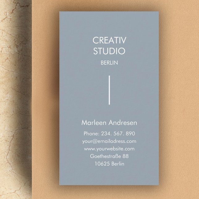 Modern minimalistisk Grått White Visitkort (Skapare uppladdad)