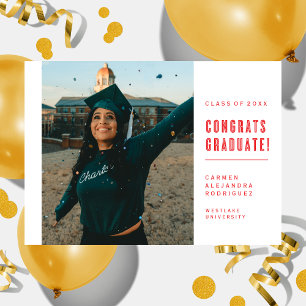 MODERN MINIMALISTISK GRATTIS GRADUATE INBJUDAN