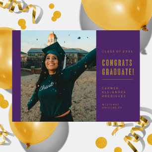 MODERN MINIMALISTISK GRATTIS GRADUATE INBJUDAN