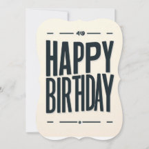 Modern minimalistisk Grattis på födelsedagen - djä