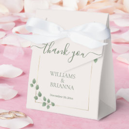 Modern Minimalistisk Grön Geometrisk Bröllop Presentaskar