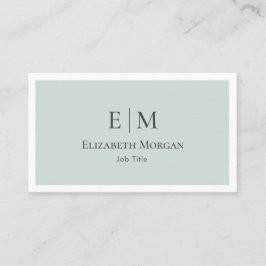 Modern minimalistisk Grönt Grått Enkel Visitkort