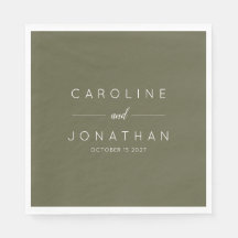 Modern minimalistisk Grönt Personligt bröllp