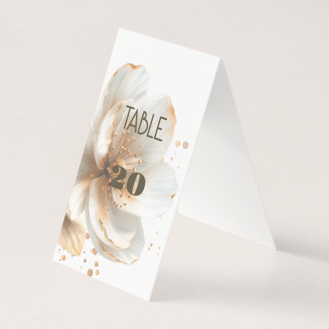 Modern minimalistisk guld- och vit bröllopsfest kort (Baksida)
