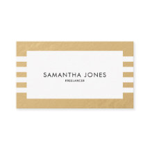 Modern minimalistisk Guld White Rand Freelancer