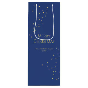 Modern minimalistisk guldkonfetti God Jul