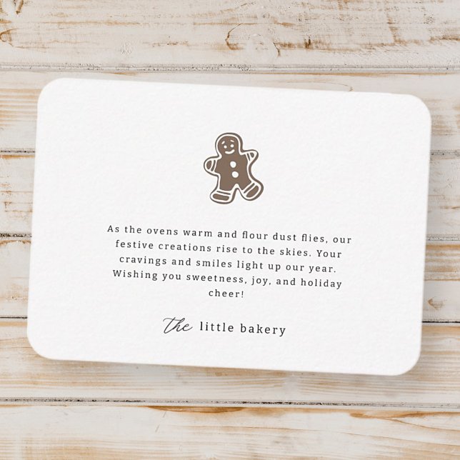 Modern minimalistisk Helgdag för bakverk Anteckningskort (Skapare uppladdad)