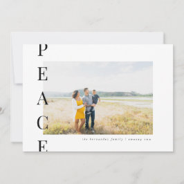 Modern, minimalistisk Helgdag-fotokort Julkort