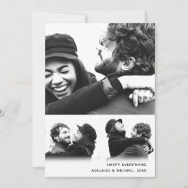 Modern minimalistisk Helgdag-fotosamlingskort Julkort