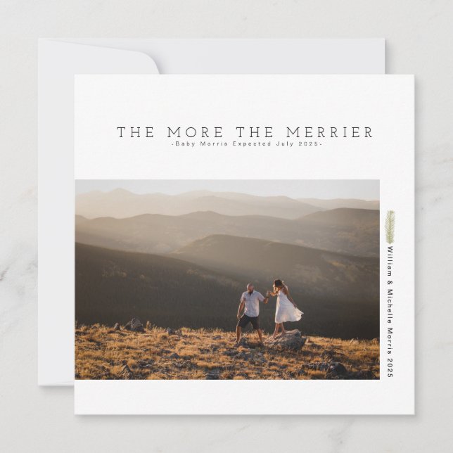 Modern minimalistisk Helgdag | GRAVID Spara Datumet (Framsida)