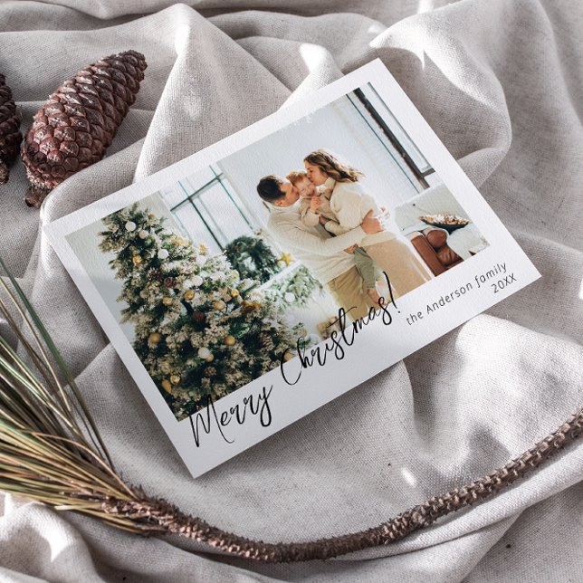 Modern minimalistisk Helgdag - ren jul Julkort (Skapare uppladdad)